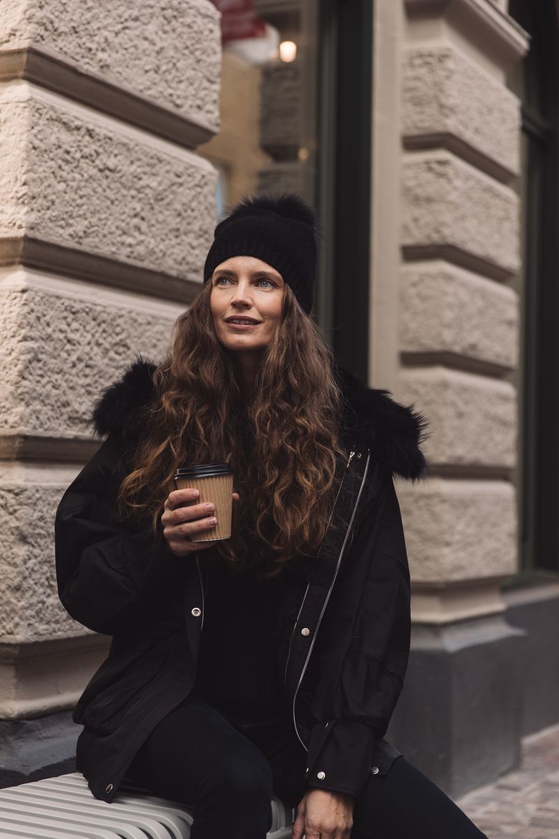 Augusta Jacka Svart/Svart