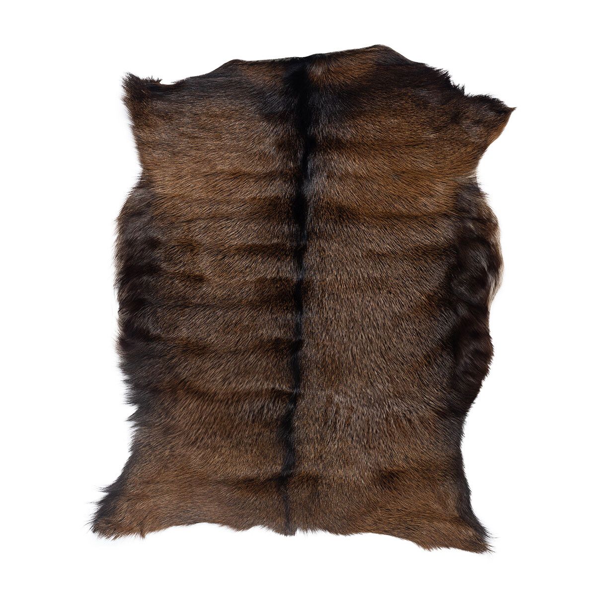 Getskinn | Tibet | 90x60 cm Svart / Brun