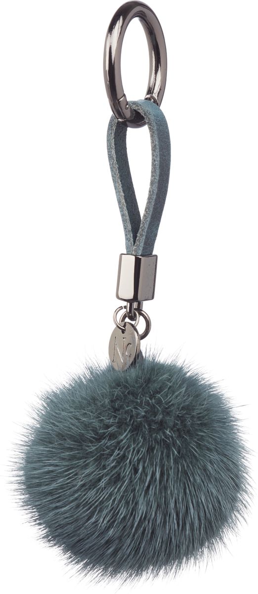 Pompon nyckelring Ljus Pastellgrön