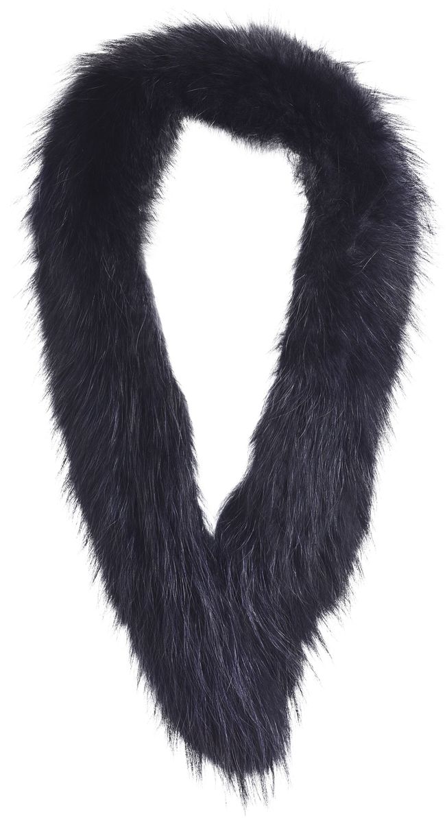 Klara pälskrage Midnattsblå