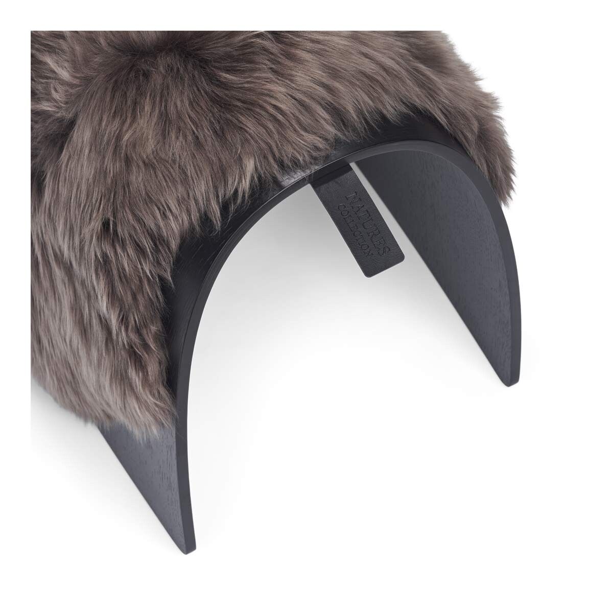 Sheep Stool cover | Lång lugg | Nya Zeeland Valnöt