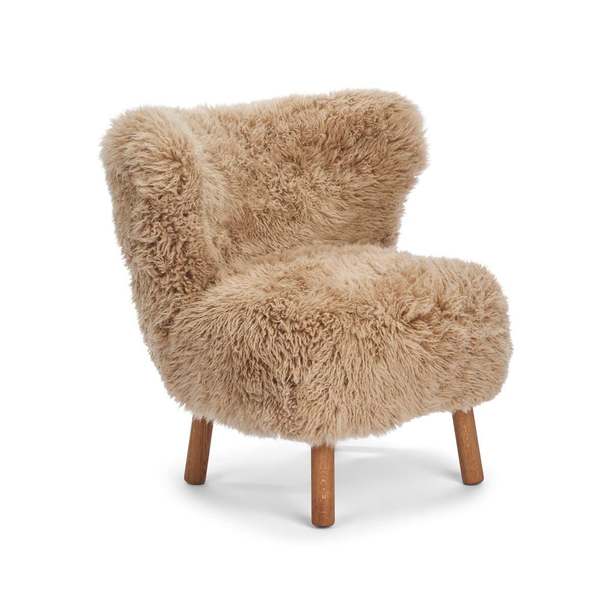 Emily Lounge Chair | Lång lugg Honung