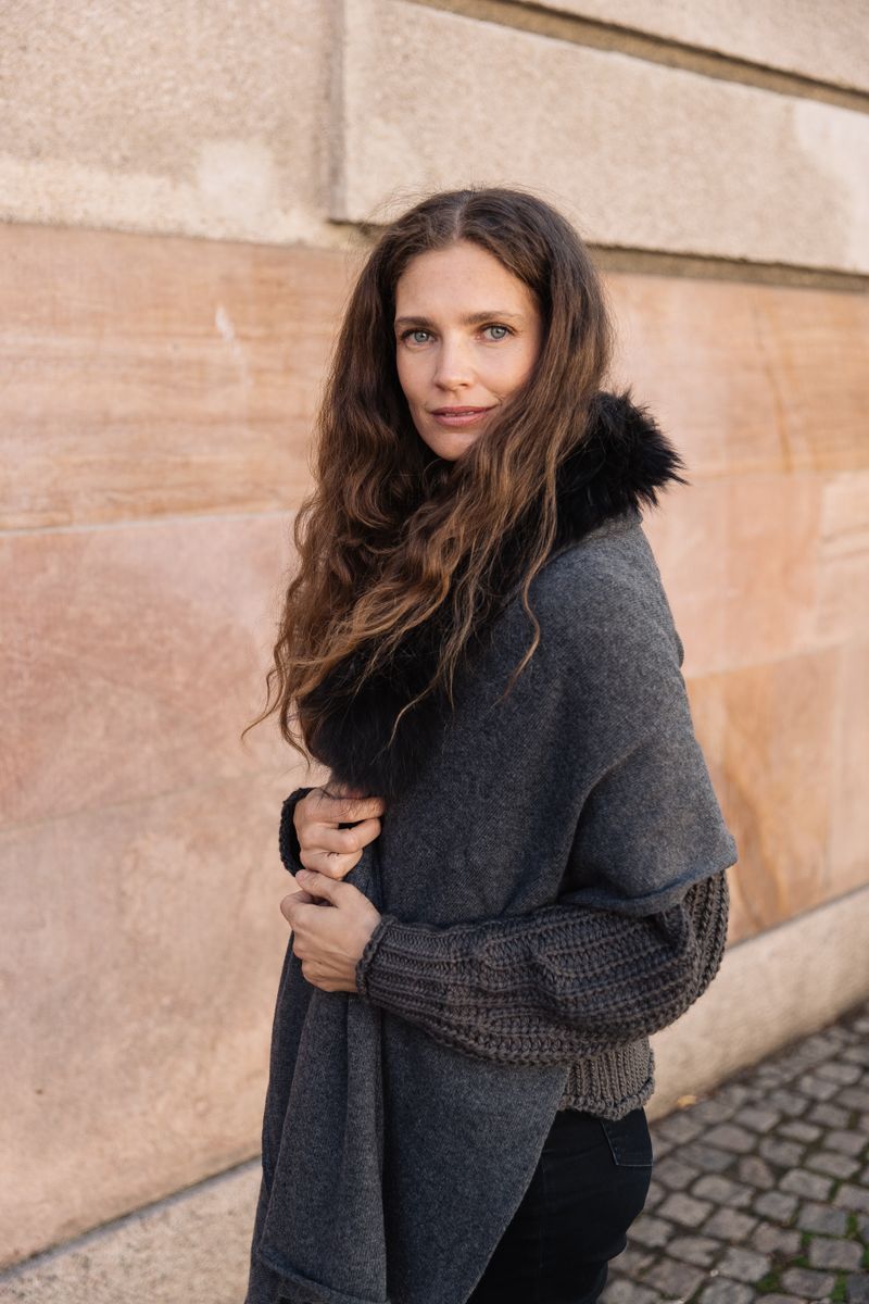 Silvia Scarf Mörkgrå/Mörkgrå