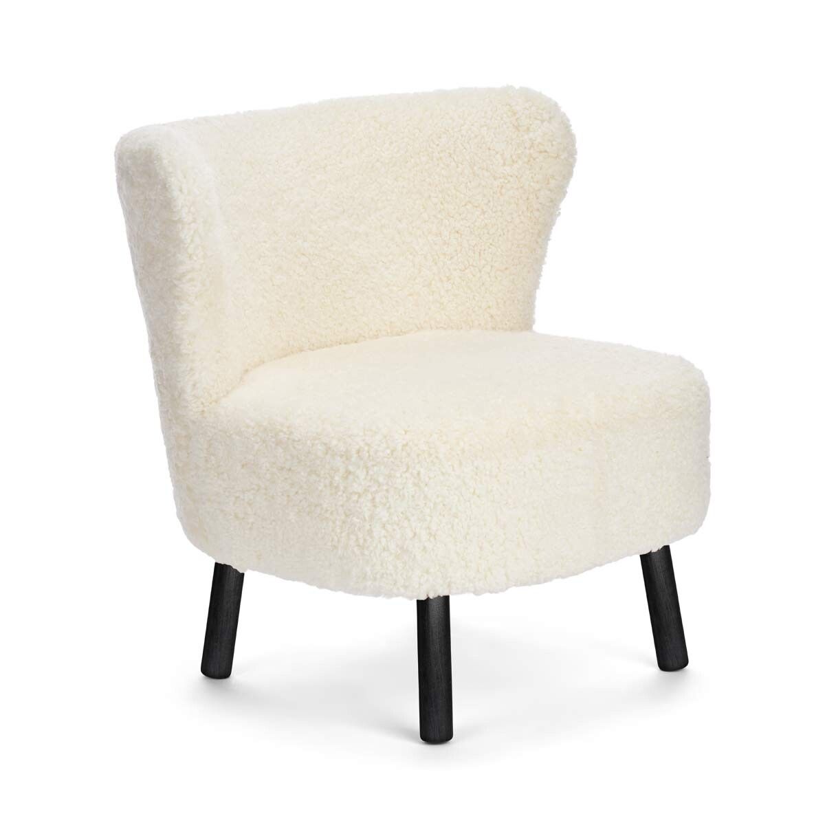 Emil Lounge Chair | Kort ull Elfenben