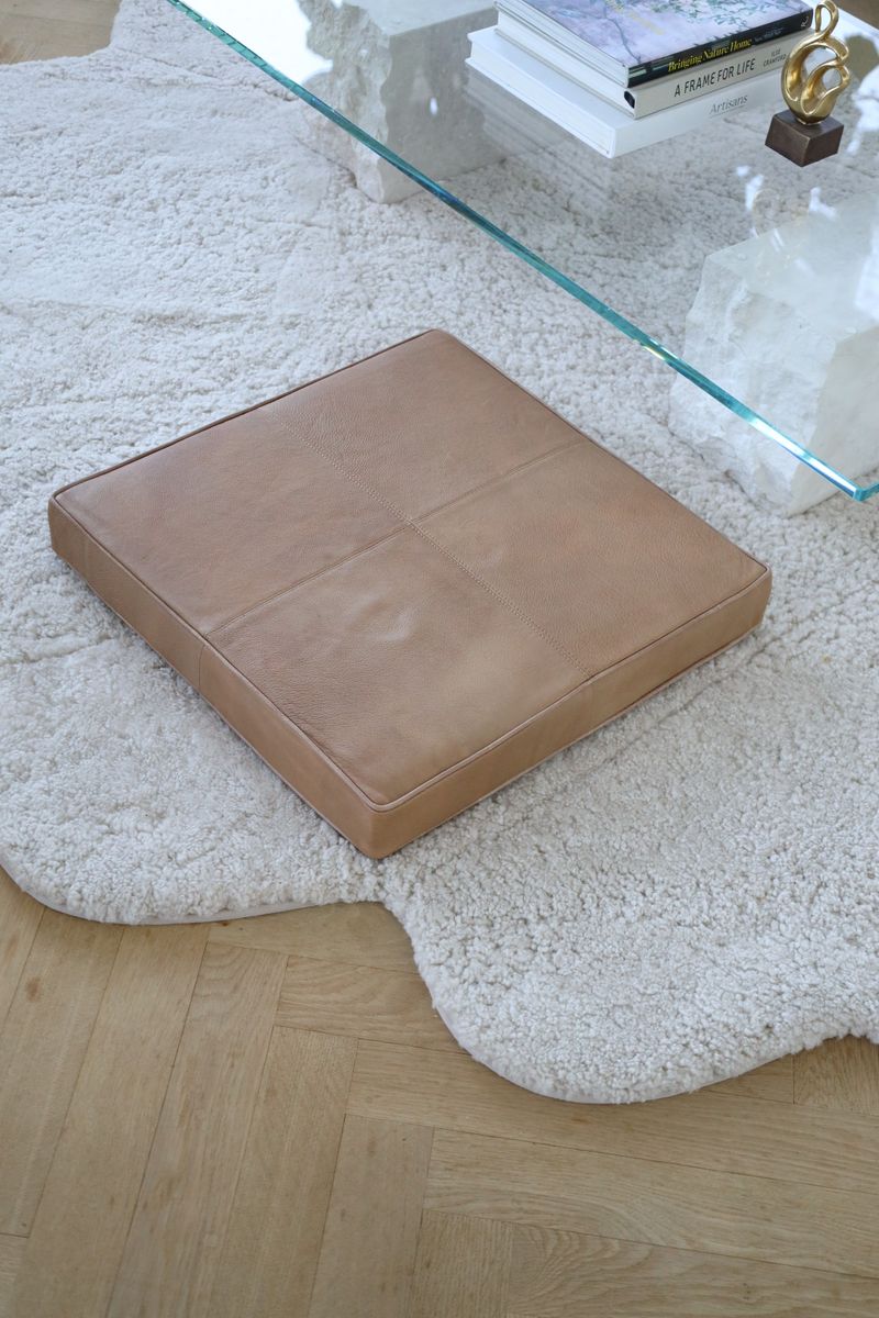 Kalv Läder Stolsdyna