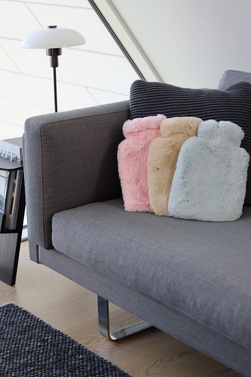 Kanin Varmvattenflaska Beige