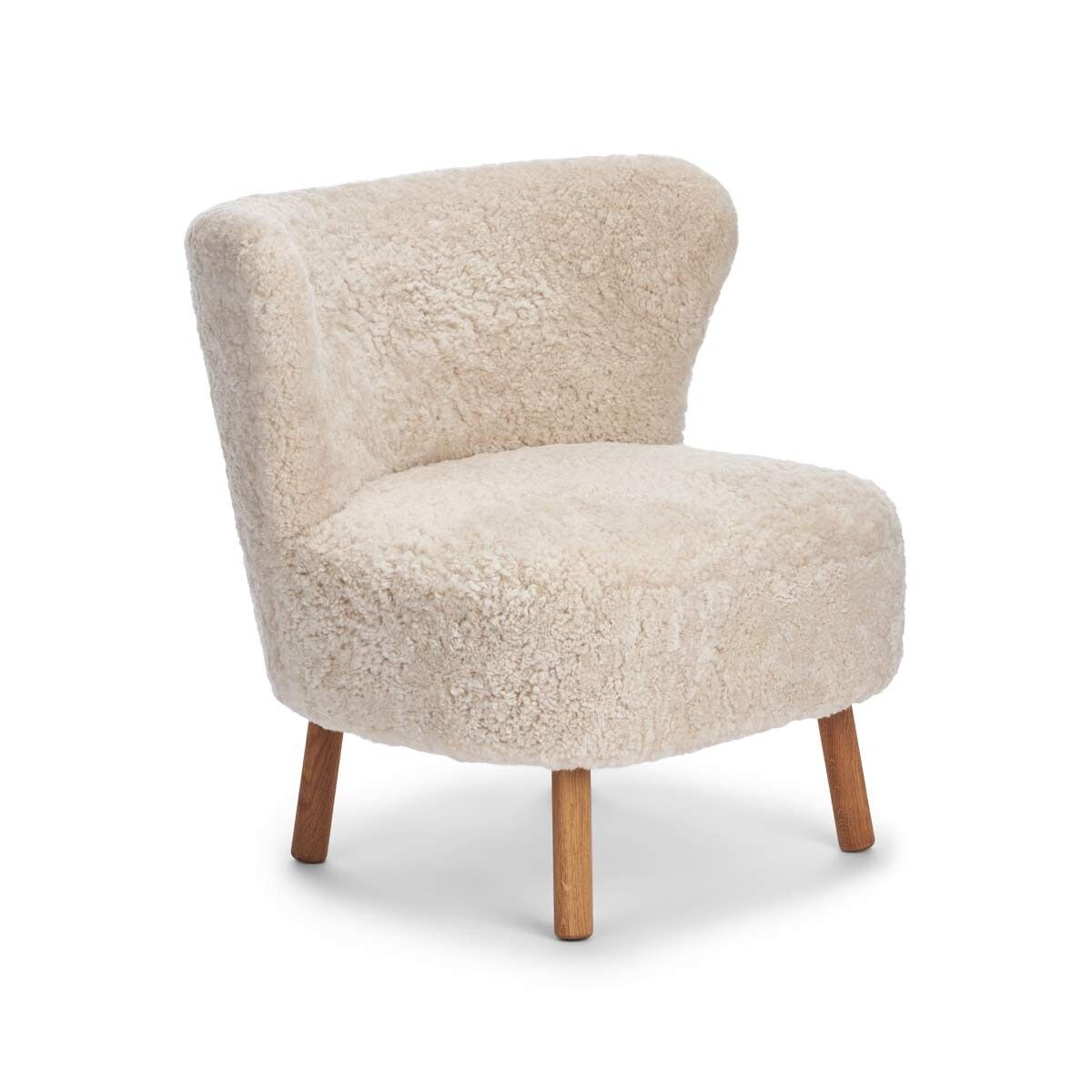 Emil Lounge Chair | Kort lugg Beige