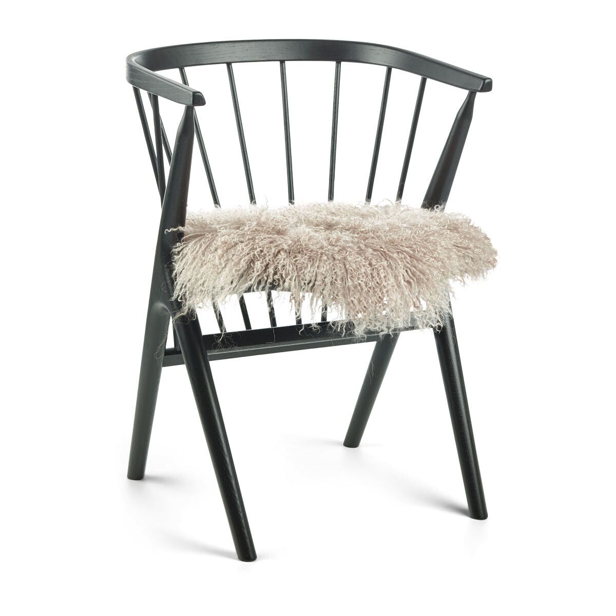 Stolsdyna | Lockig | Tibet | Ø38 cm Dove