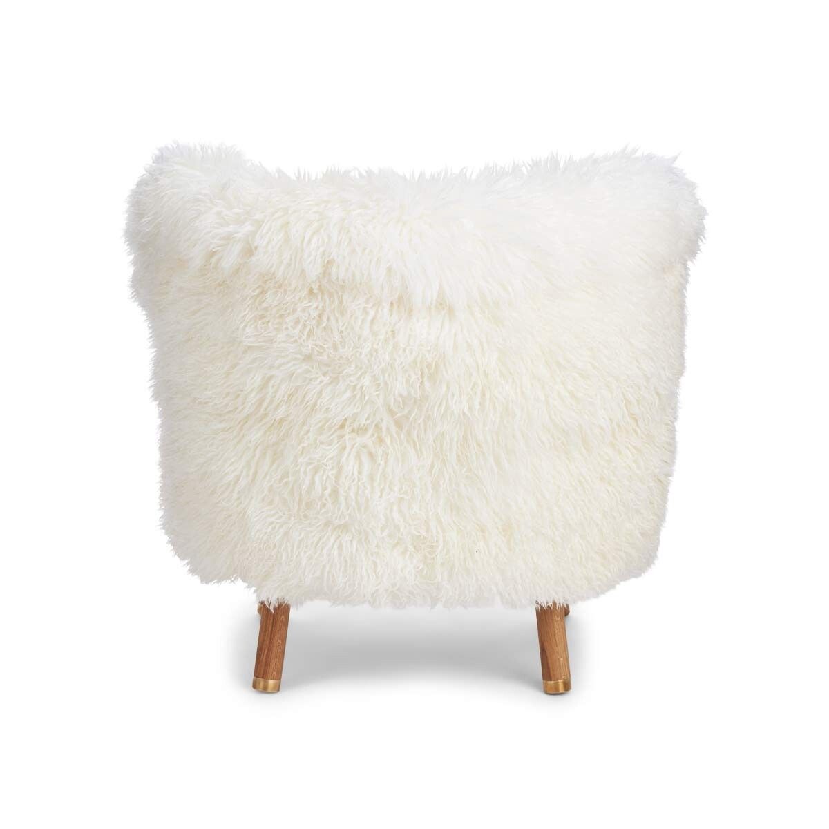 Emil Lounge Chair | Lång ull Vit