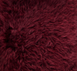Runda saccosäck | Lång lugg | Nya Zealand | 73x74 cm & 93x92 cm Bordeaux