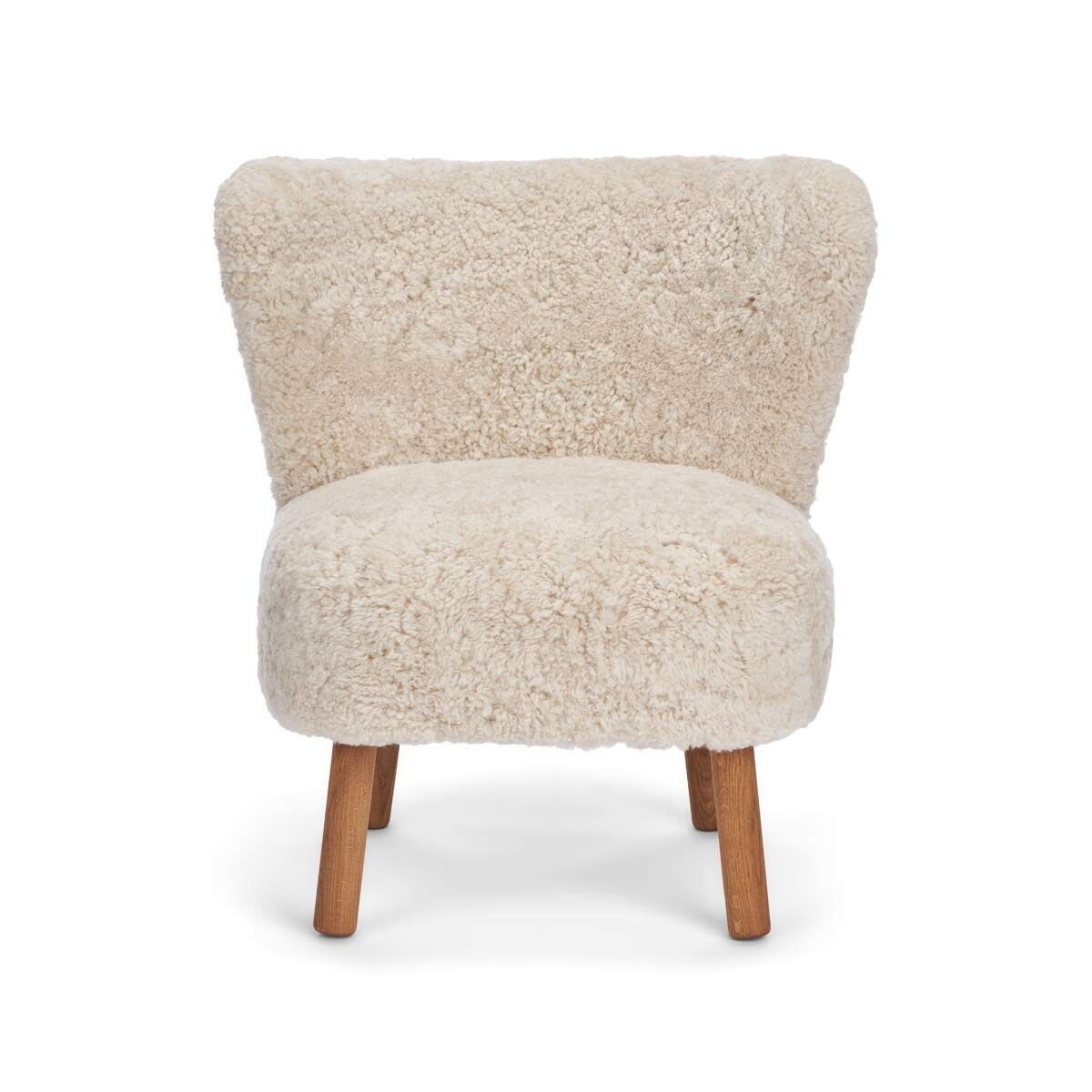 Emily Lounge Chair | Kort lugg Pearl