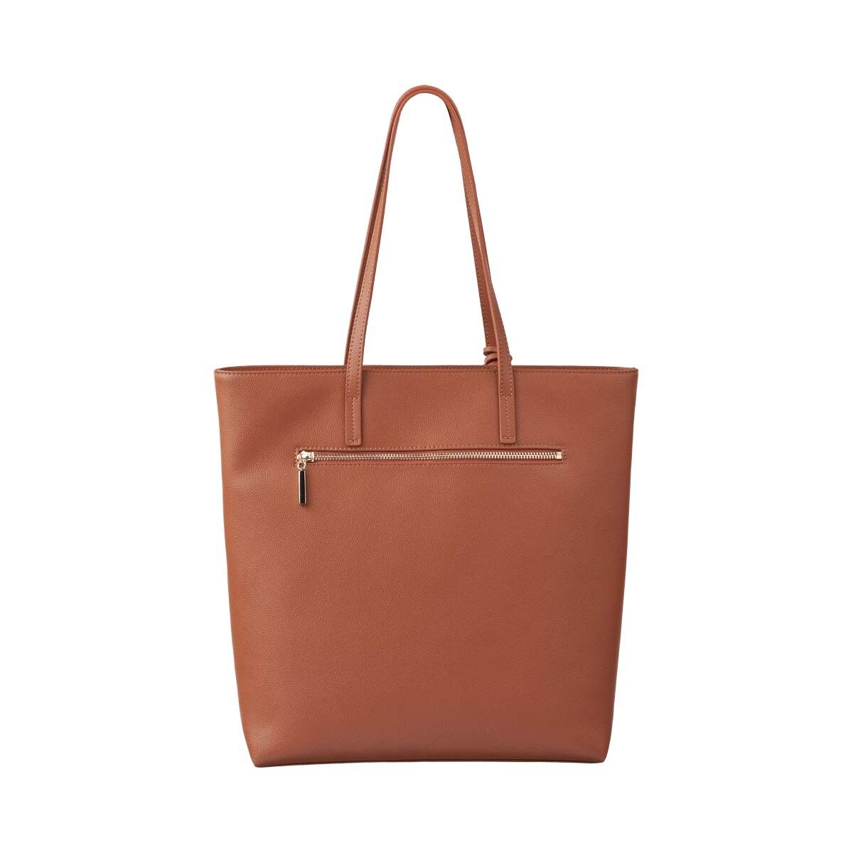 Juliana shopper Brunt läder