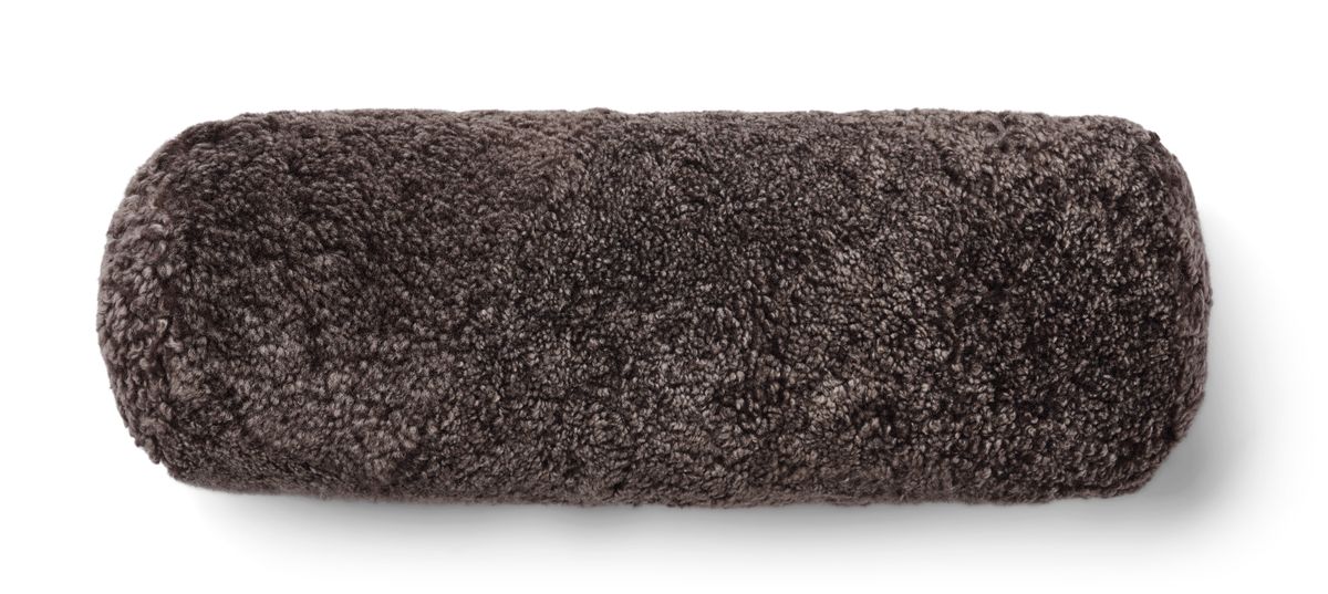 Bolsterkudde | Kort lugg | Nya Zeeland | Ø20xL52 cm Cappuccino