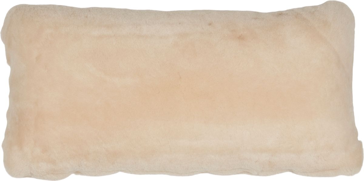 Fårskinnskudde | Mockasin | Dubbelsidig | 28x56 cm Naturligt