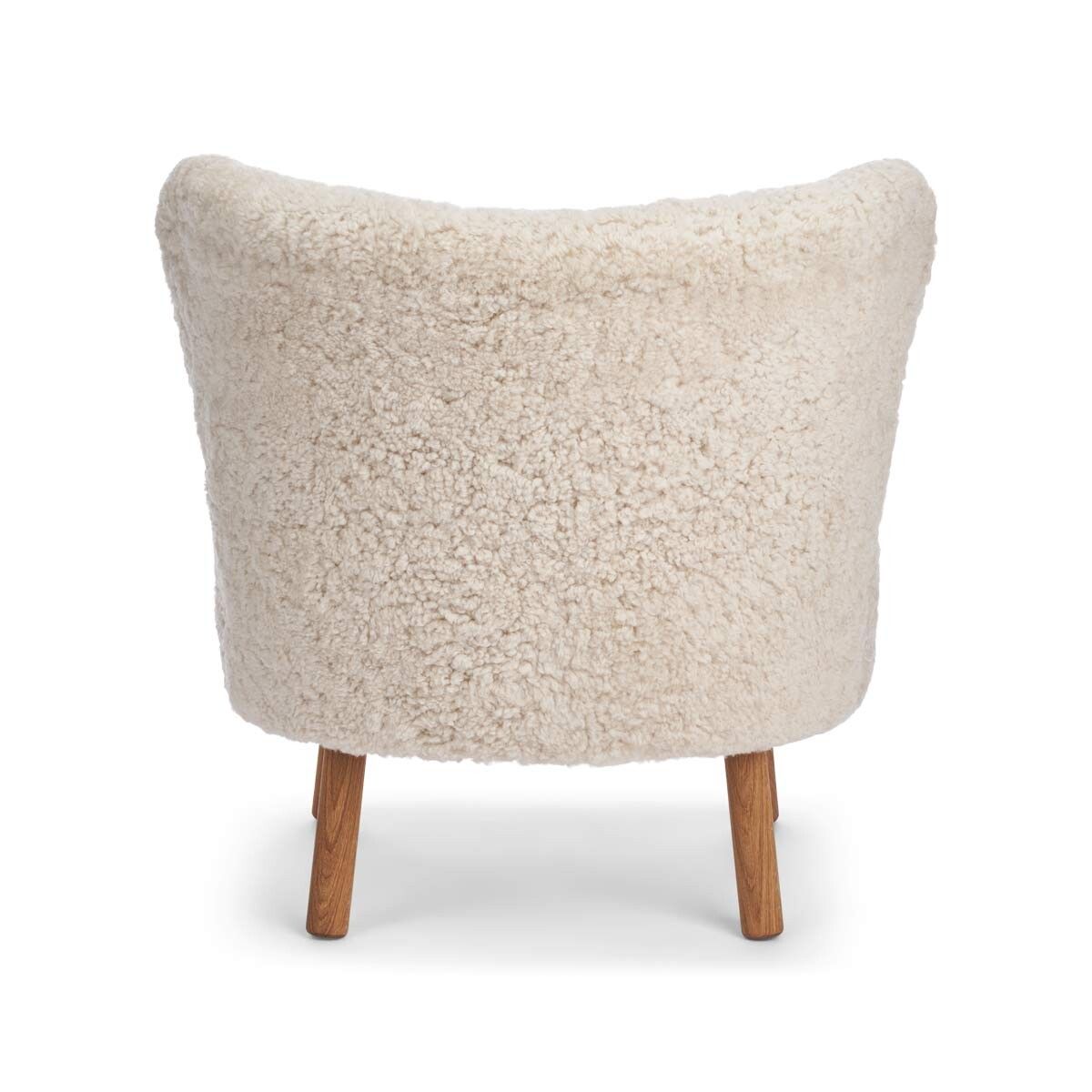 Emil Lounge Chair | Kort lugg Pearl