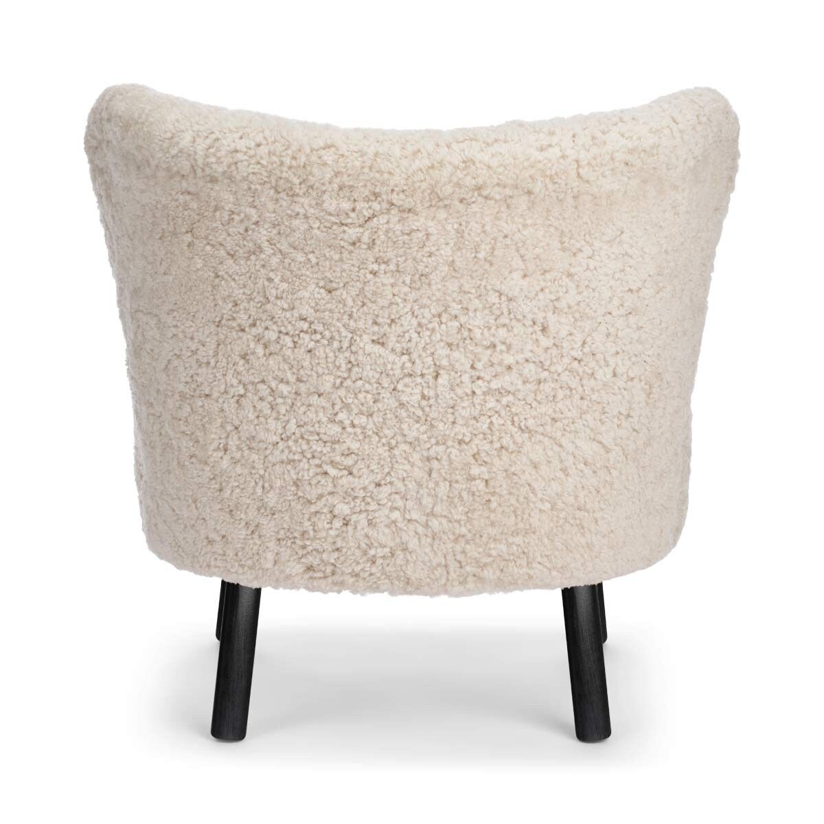 Emil Lounge Chair | Kort lugg Pearl