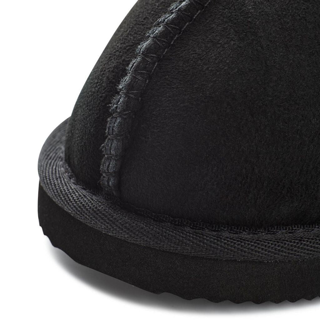 Fårskinnstofflor Svart