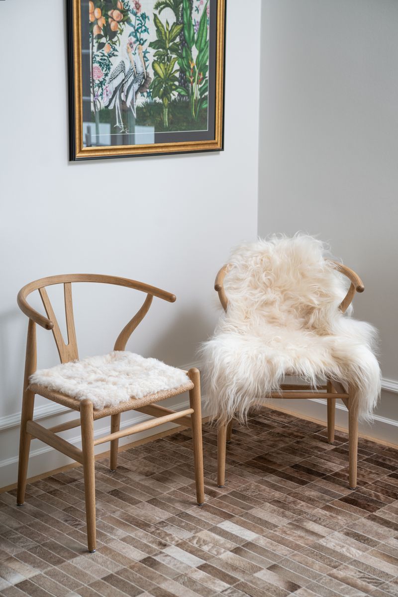 Lång Lugg Fårskinn 90 cm