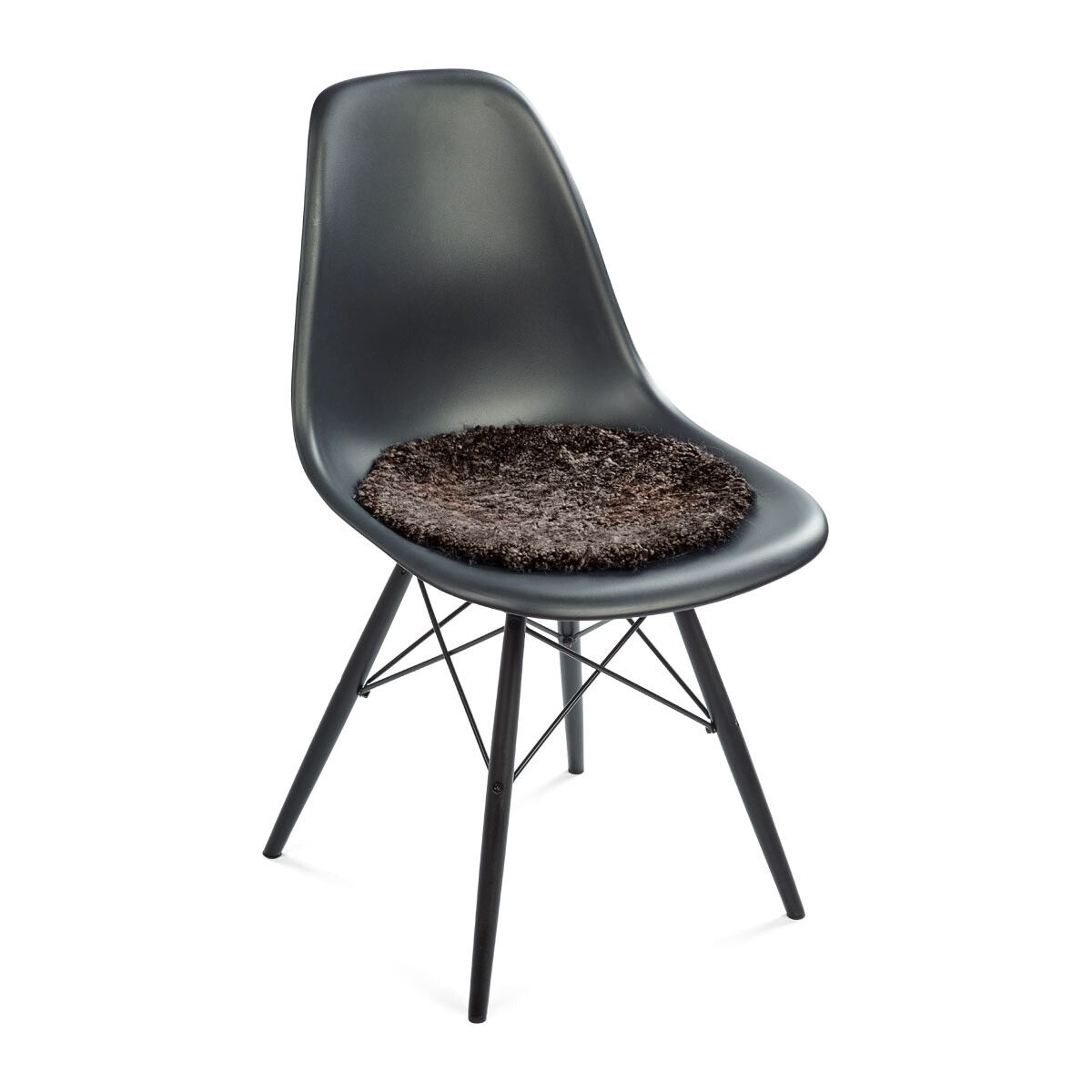 Stolsdyna | Kort lugg | Nya Zealand | Ø38 cm Cappuccino