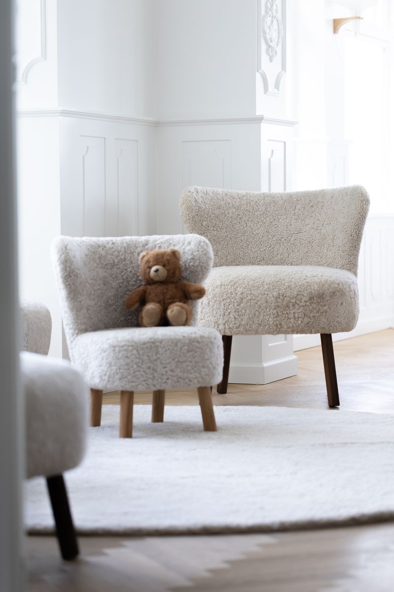 Matta | Kort lugg | Nya Zeeland | Ø140 cm Beige