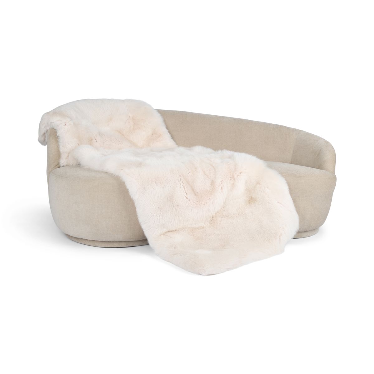 Premium rävskinnspläd | Kasmirbaksida | Light Pink | 200x80 cm