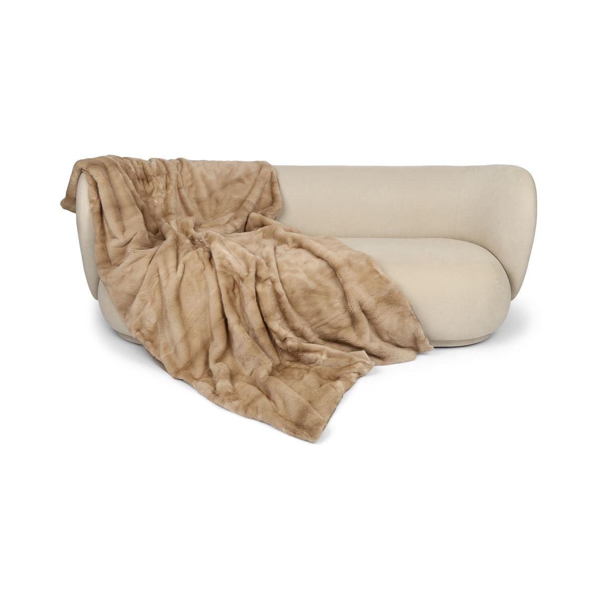 Minkpläd | Kashmirbaksida | Palomino | 130x220 cm