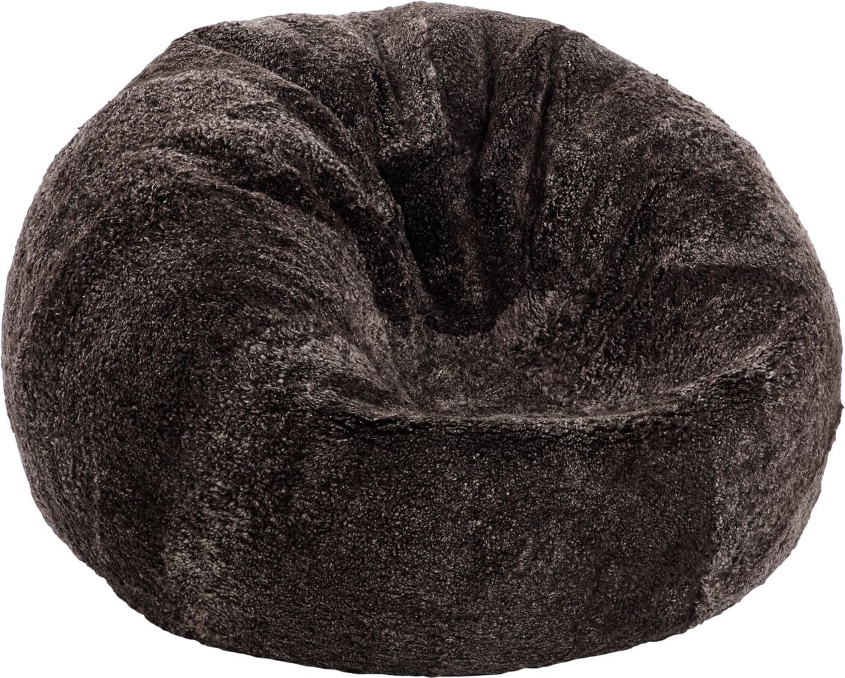 Runda saccosäck | Kort lugg | Nya Zealand | 73x74 cm & 93x92 cm Cappuccino
