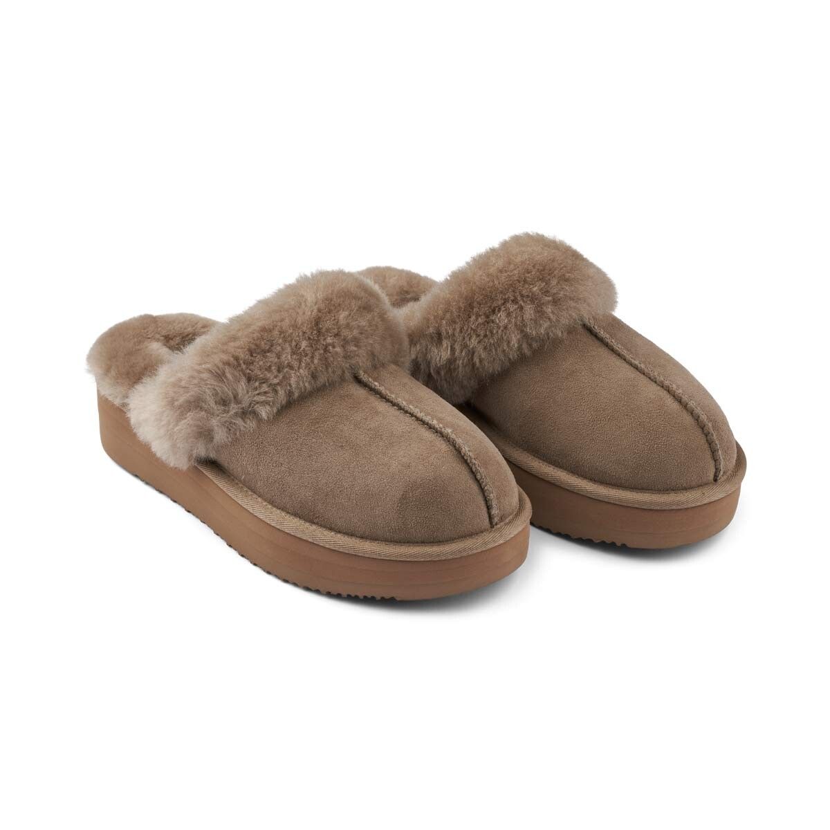 Platå tofflor Taupe