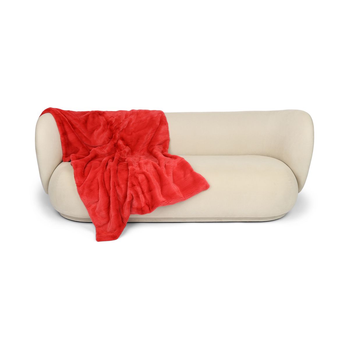 Minkpläd | Kashmirbaksida | Röd | 104x170 cm