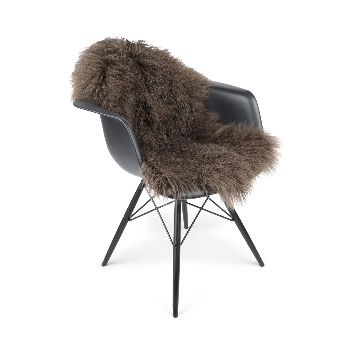 Fårskinn | Lockig | Tibet | 85x50 cm Ljusbrun