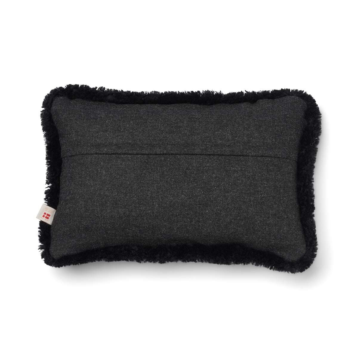 Classic Collection | Ullkudde | Kort lugg | Dubbelsidig | 52x52 cm | 34x52 cm Kolgrå / Svart