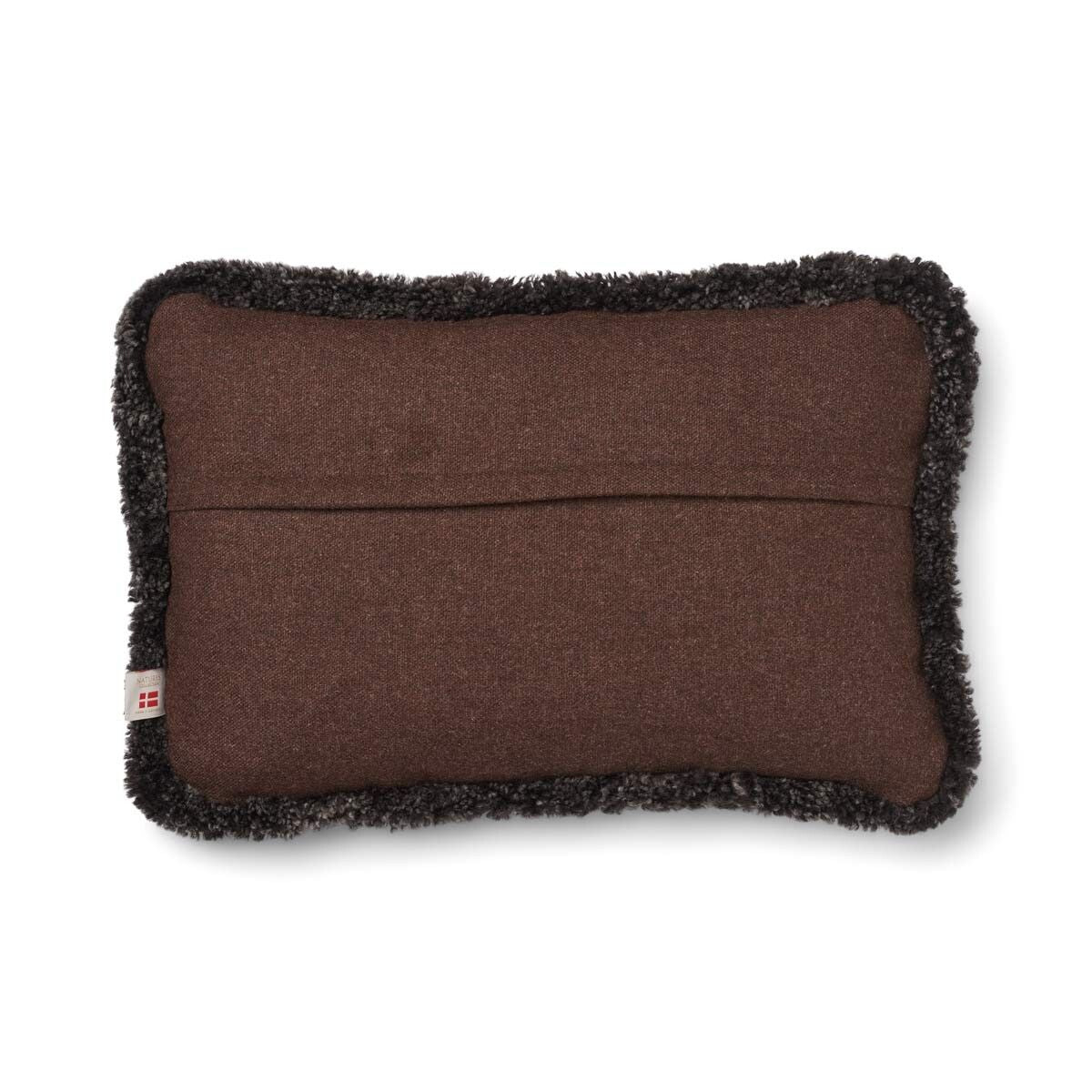 Classic Collection | Ullkudde | Kort lugg | Dubbelsidig | 52x52 cm | 34x52 cm Brun / Mörkbrun