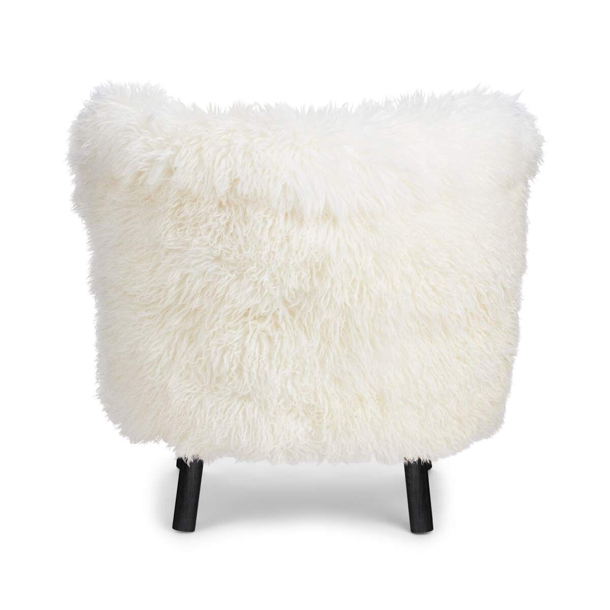Emily Lounge Chair | Lång ull Snövit