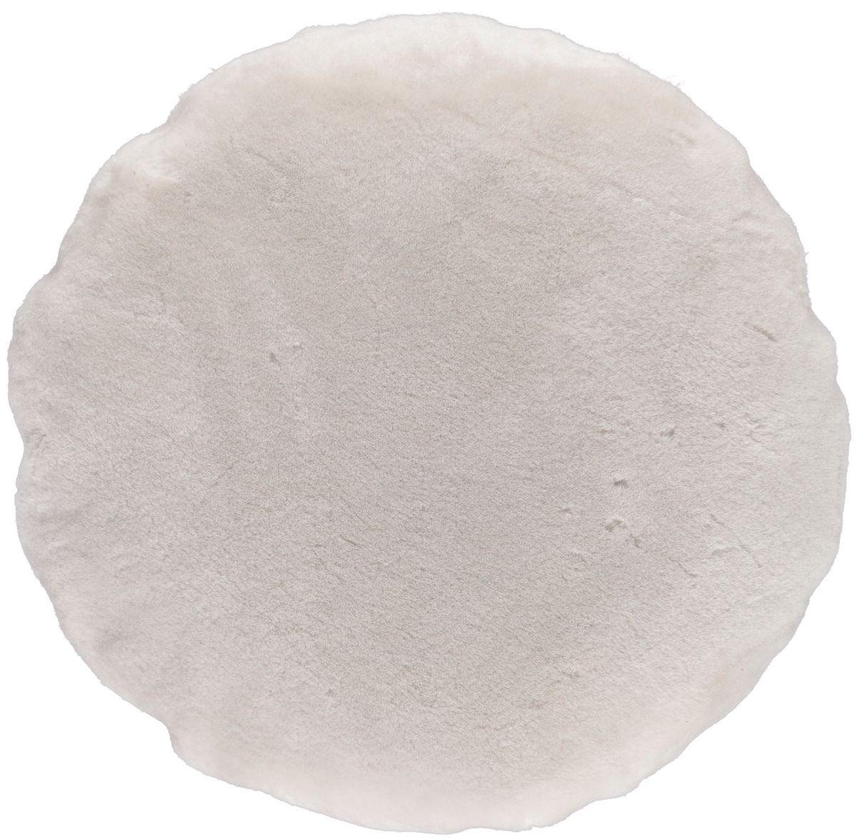 Fåreskinnskudde | Sammet | Mockasin | Dubbelsidig | Ø45 cm & Ø62 cm Beige