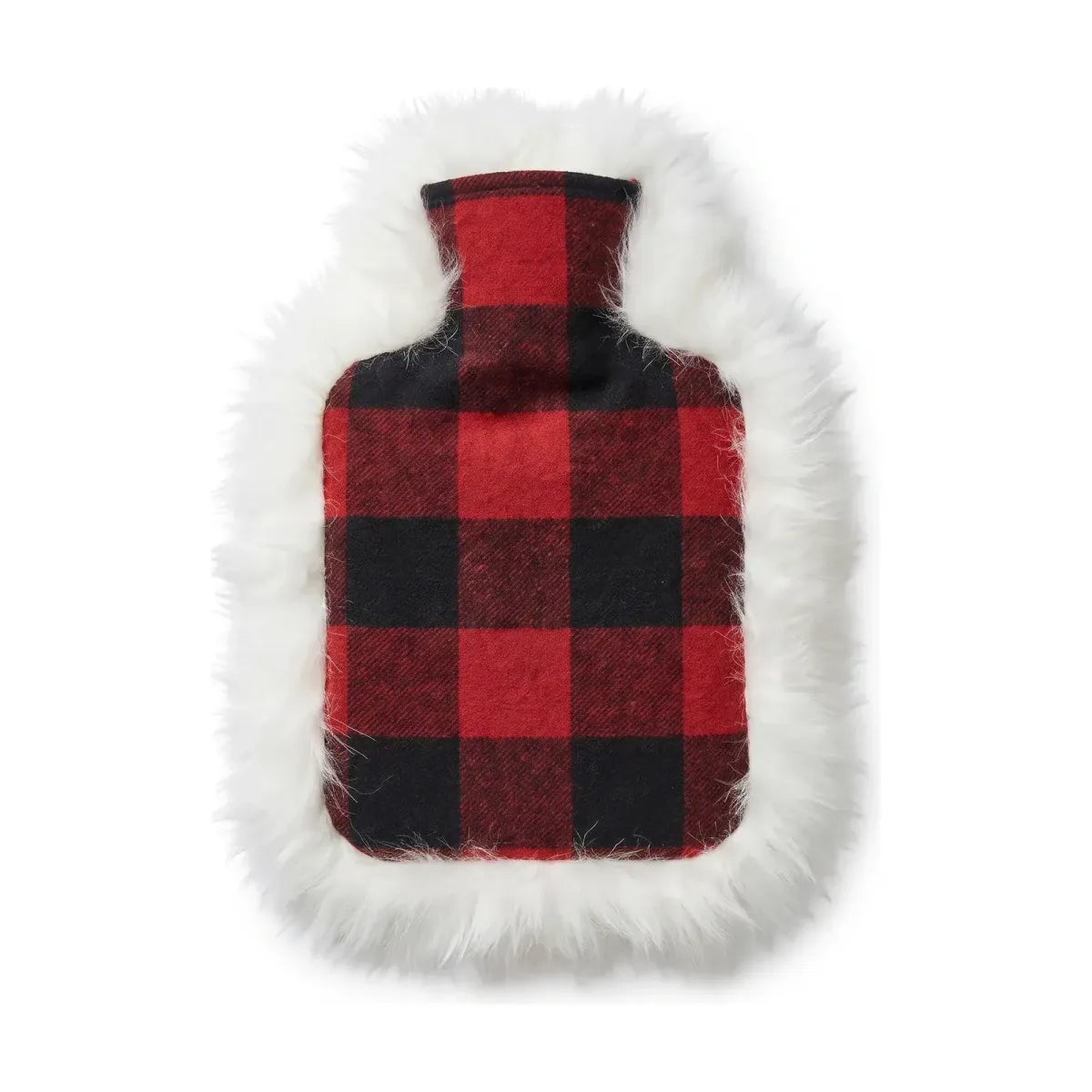 Värmeflaska | Fårskinn och ull | 37x27 cm Rob Roy Tartan Röd/Vit