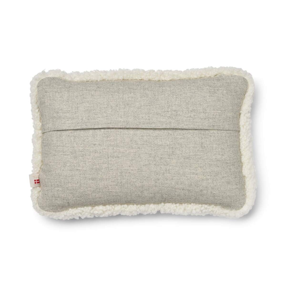 Classic Collection | Ullkudde | Kort lugg | Dubbelsidig | 52x52 cm | 34x52 cm Silver / Vit