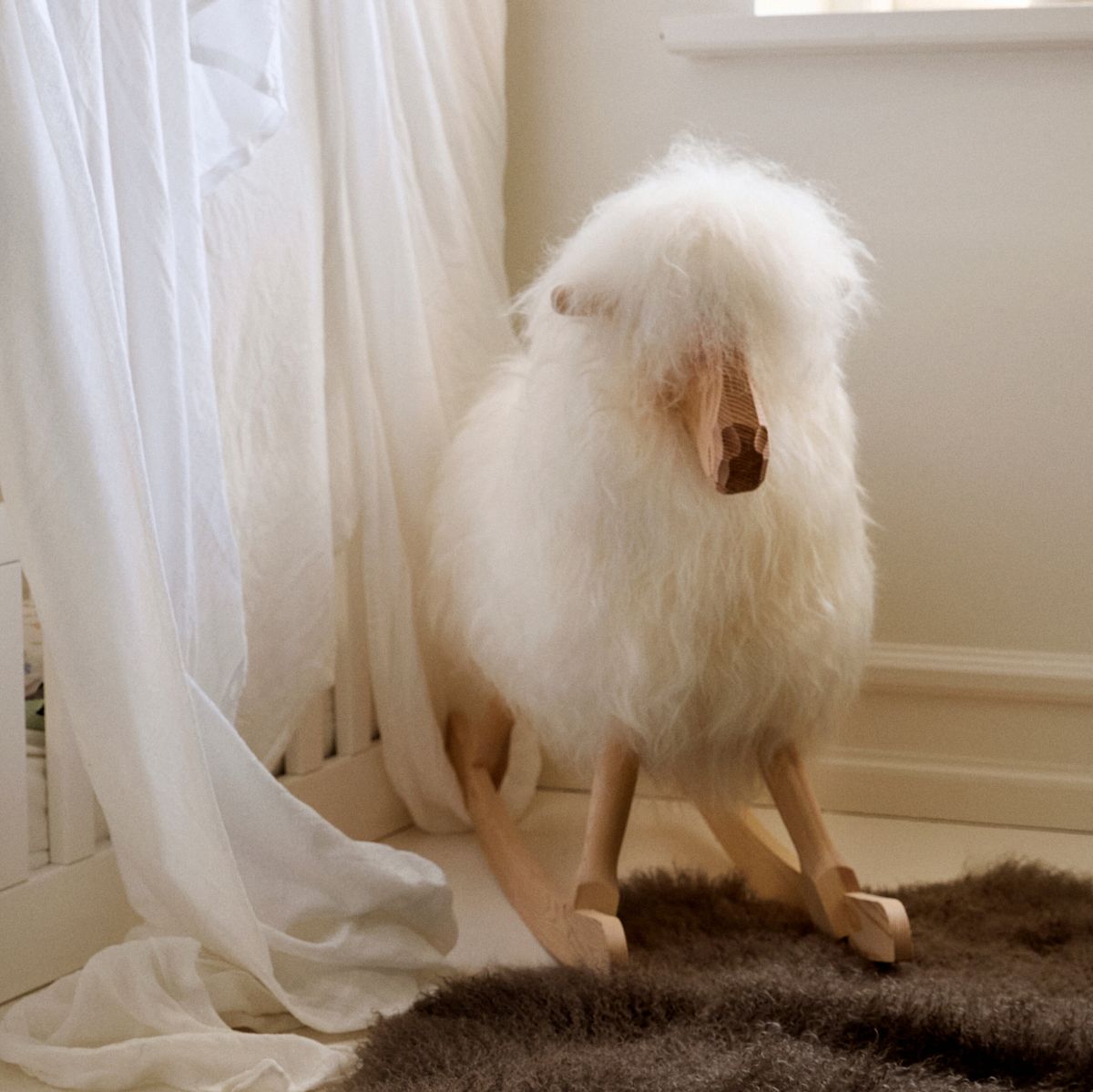 Gungfår | Gotland | L85xB25xH60 cm Gotland naturgrå