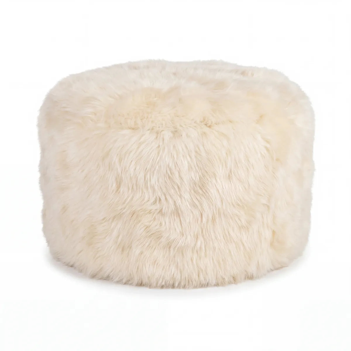 Skandi Footrest | Lång lugg Fårskinn | Nya Zeeland Beige