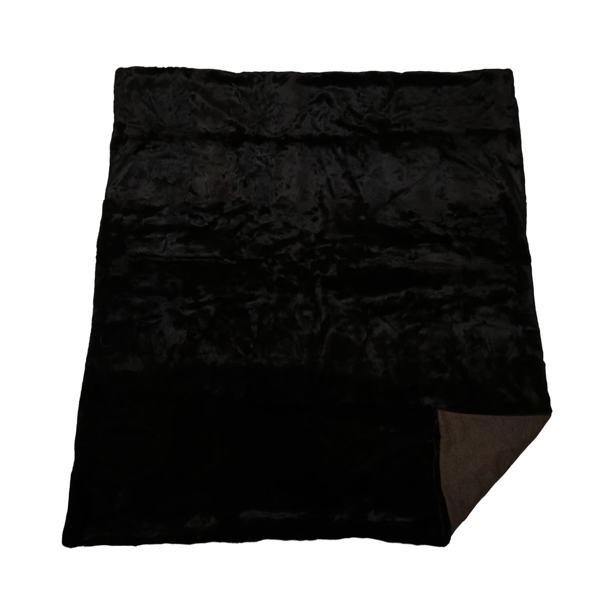Minkpläd | Kasmirbaksida | Naturligt Mörkbrun | 190x210 cm
