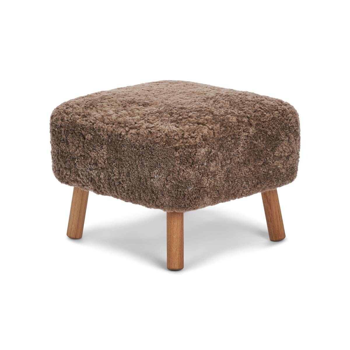 Emily Fotstöd Pall | Curly Taupe