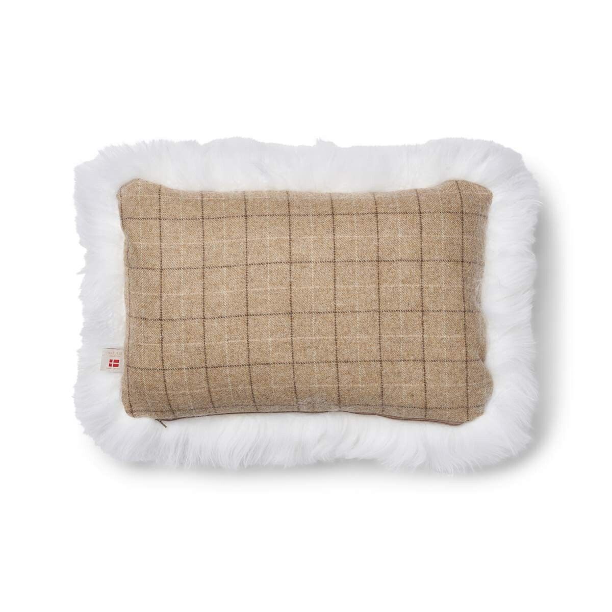 Checked Collection | Ullkudde | Lång lugg | 52x52 cm | 34x52 cm