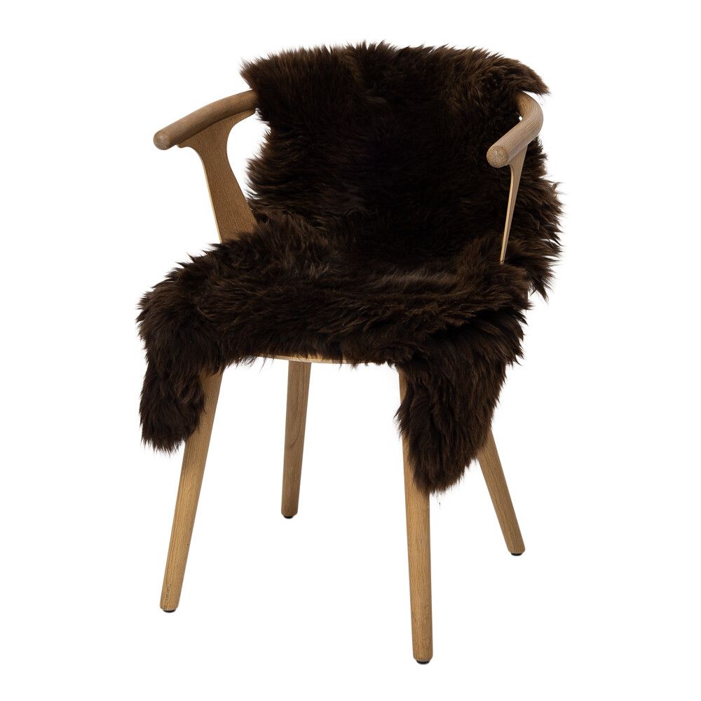Kort Lugg Fårskinn Matta 120+ cm