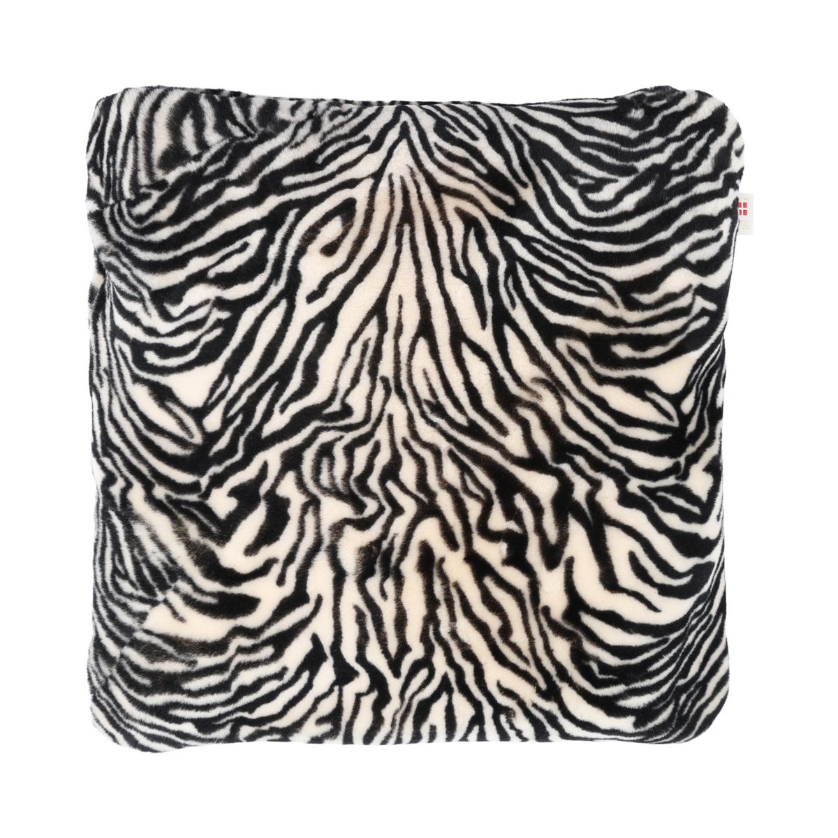 Premium Kudde | Dubbelsidig Mockasin | Nya Zeeland | 52×52 cm Zebraprint: Svart/Crème