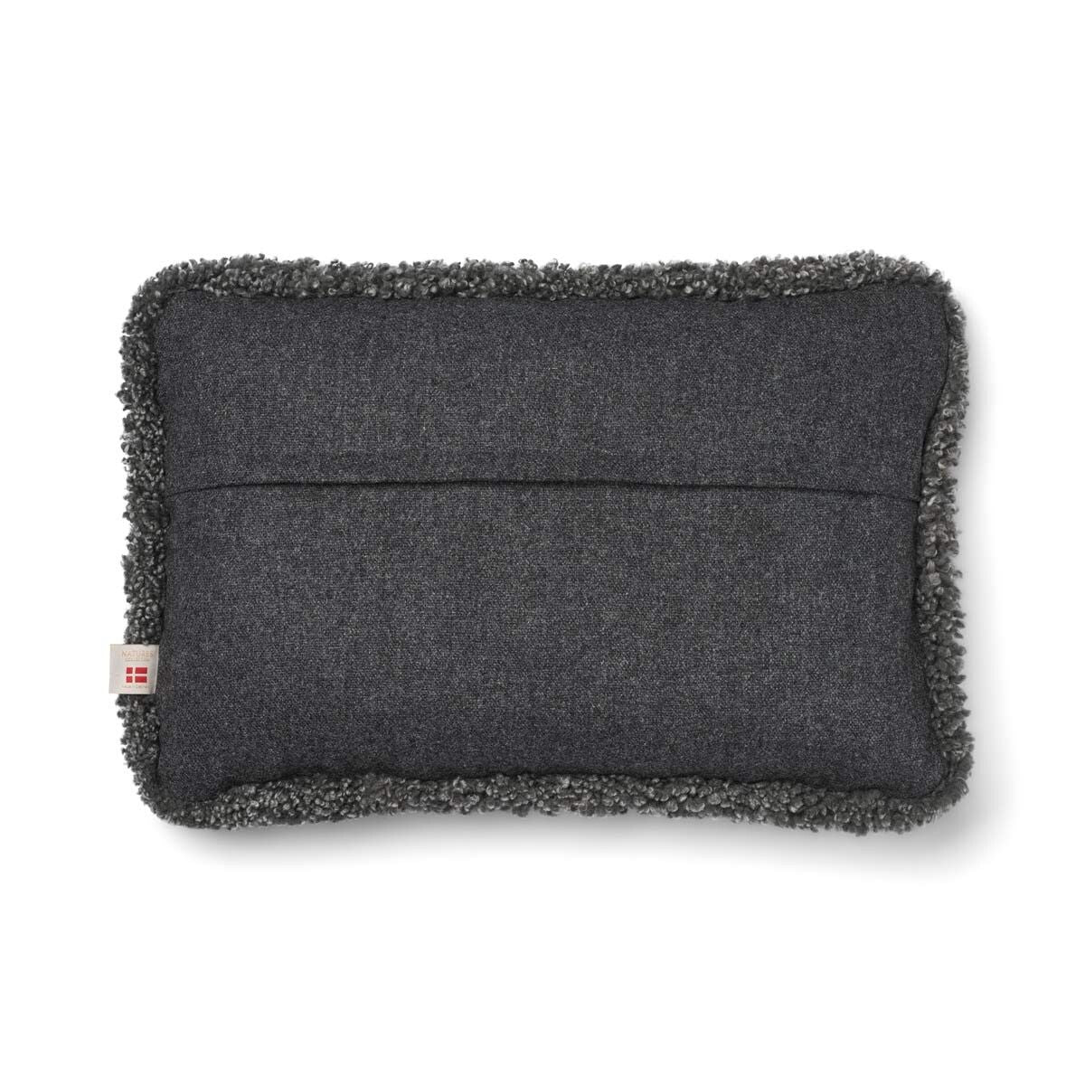 Classic Collection | Ullkudde | Kort lugg | Dubbelsidig | 52x52 cm | 34x52 cm Mörkgrå / Grå