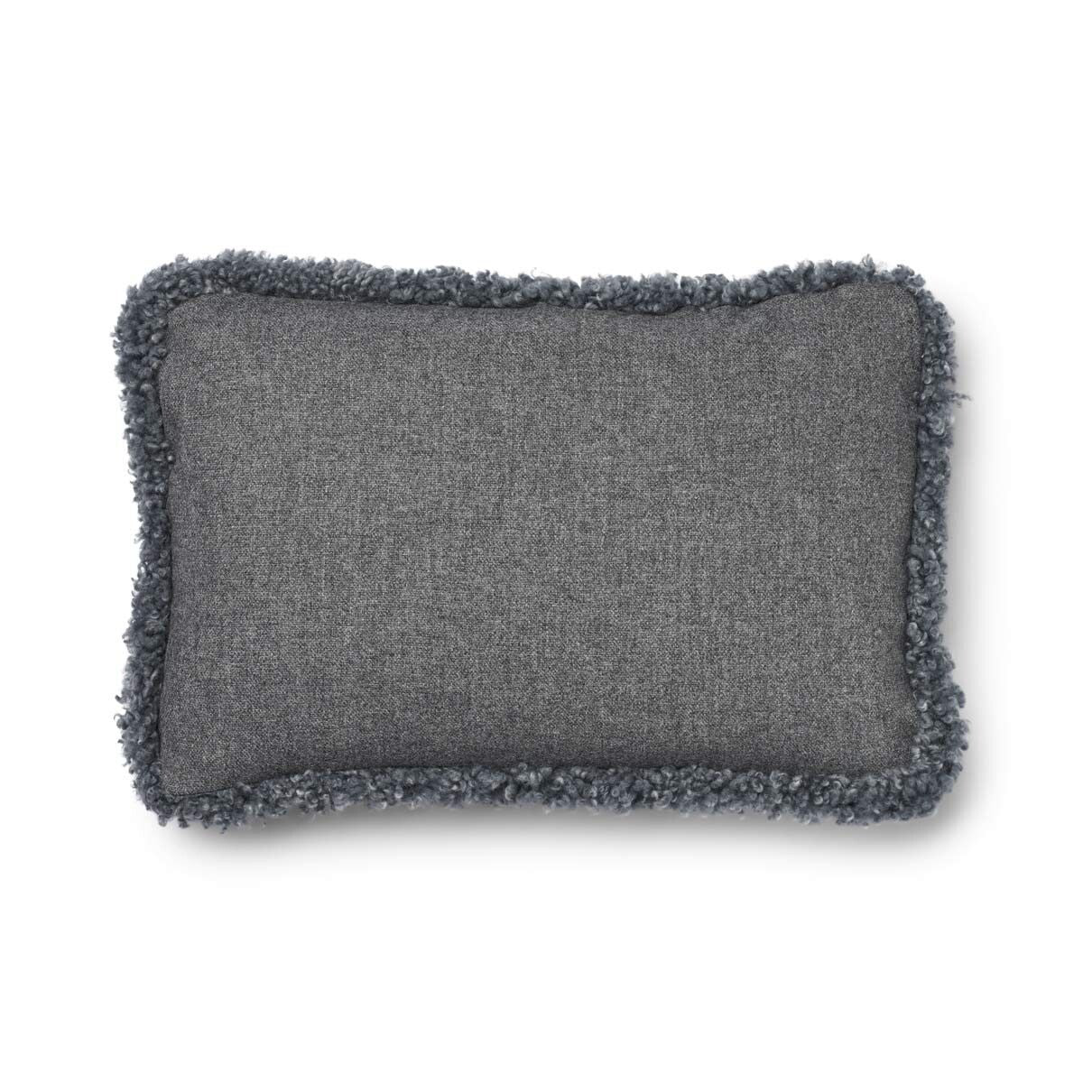 Classic Collection | Ullkudde | Kort lugg | Dubbelsidig | 52x52 cm | 34x52 cm Svensk: Grå / Ljusgrå