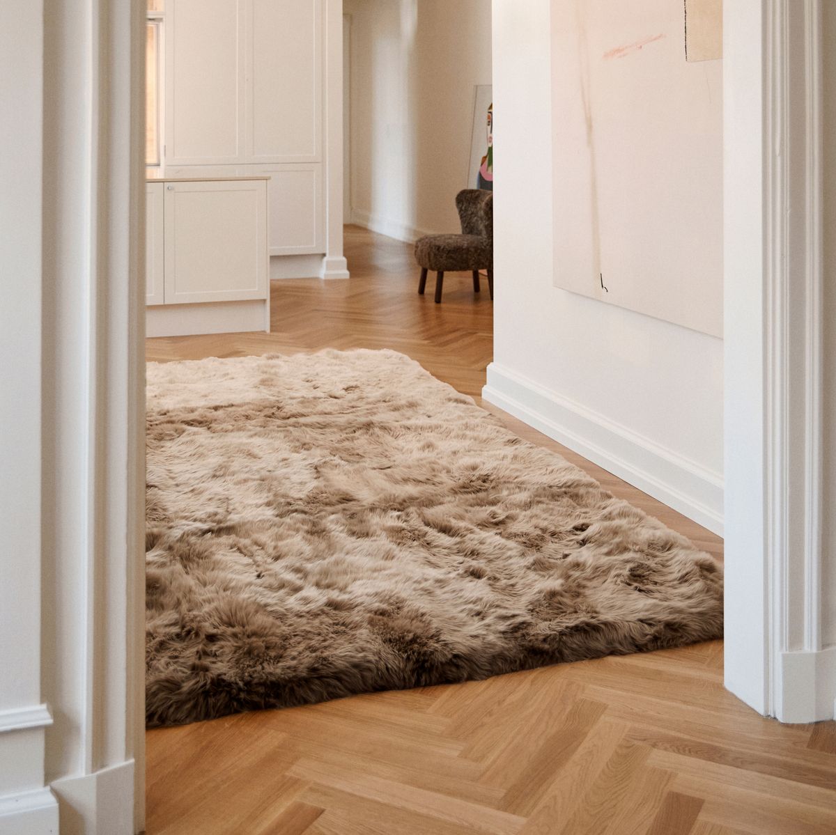 Designmatta | Lång lugg | Nya Zeeland Svart