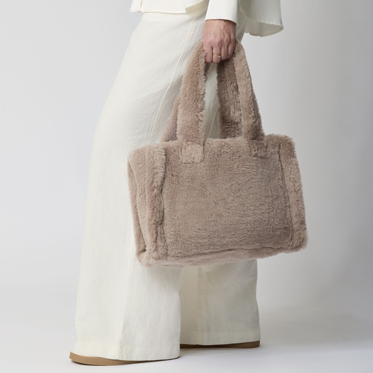 Mini Glory Shoppingväska Brunt läder