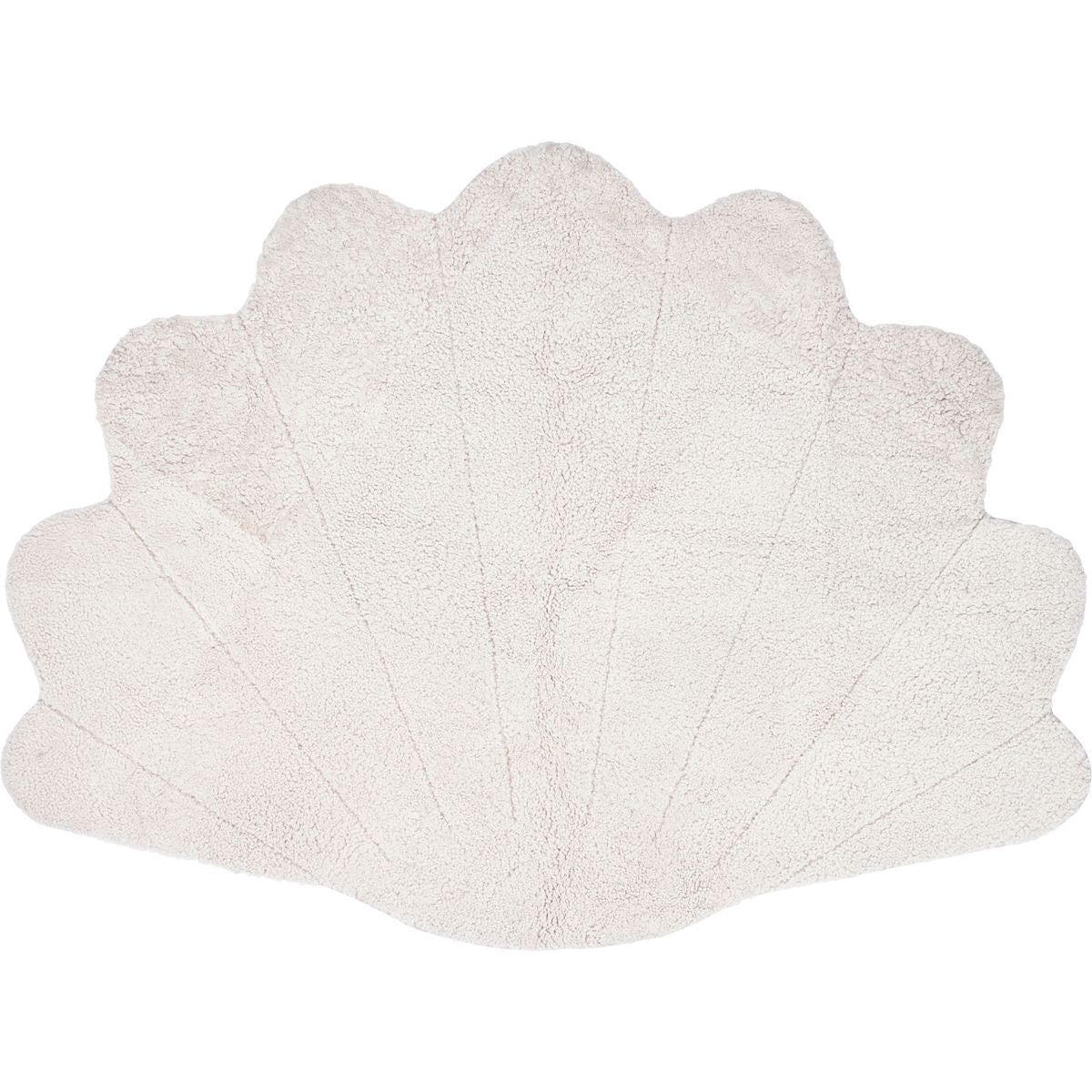 Shell Designmatta | Kort lugg | Nya Zeeland | 210x150 cm Vit