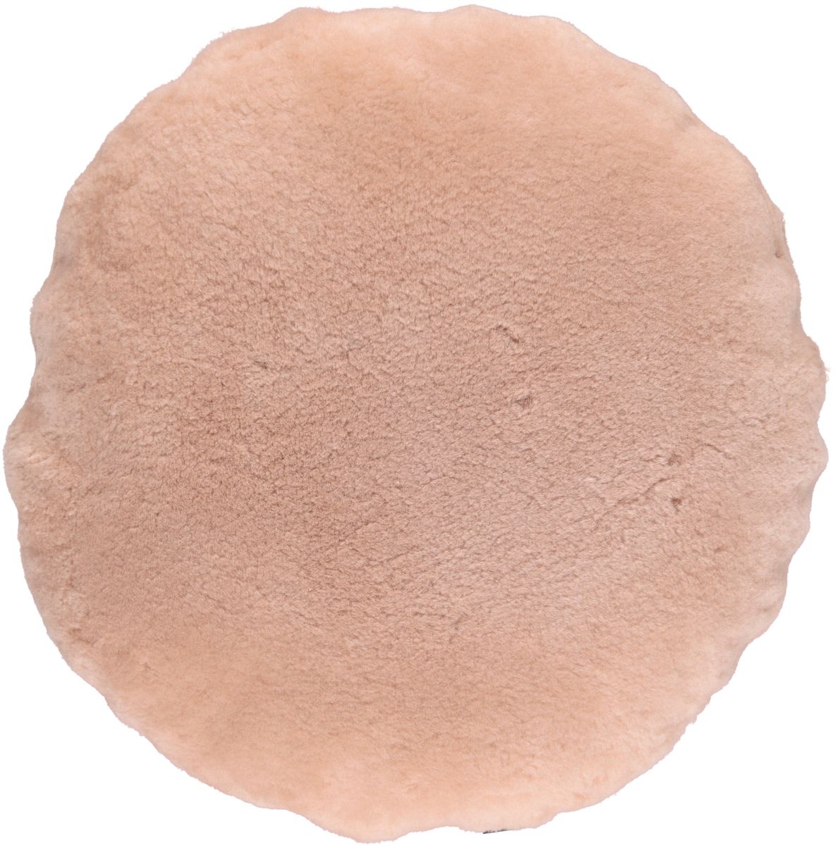 Fåreskinnskudde | Sammet | Mockasin | Dubbelsidig | Ø45 cm & Ø62 cm Vintage Rosa