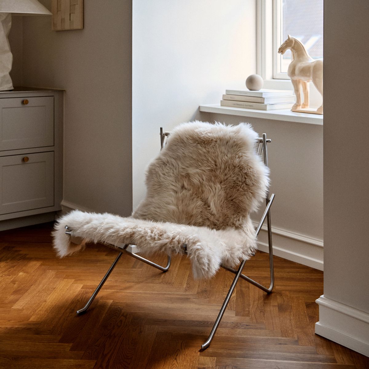 Fårskinn | Lång lugg | Nya Zeeland | 115x60 cm Lila